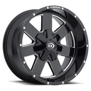 Vision Wheel Off-Road – 411 ARC – Black – 17″x9″ -12mm – Summer Wheels – 411-7973MS-12